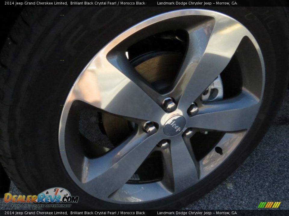 2014 Jeep Grand Cherokee Limited Brilliant Black Crystal Pearl / Morocco Black Photo #5