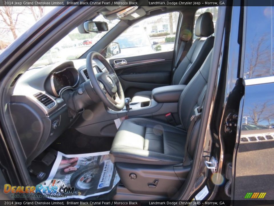 2014 Jeep Grand Cherokee Limited Brilliant Black Crystal Pearl / Morocco Black Photo #6