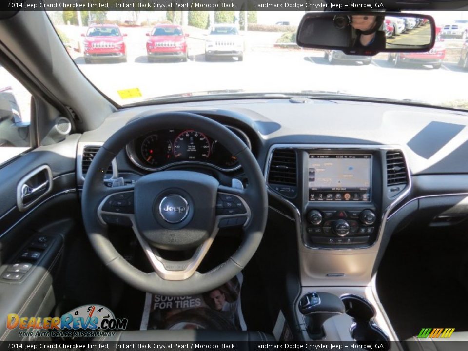 2014 Jeep Grand Cherokee Limited Brilliant Black Crystal Pearl / Morocco Black Photo #9