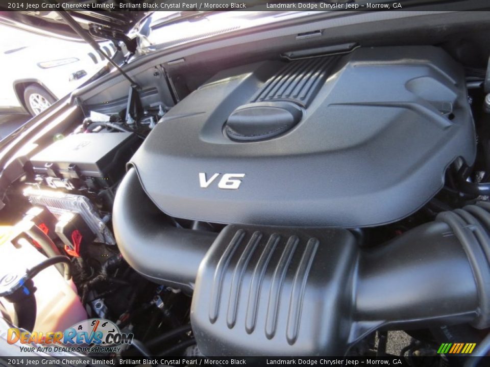 2014 Jeep Grand Cherokee Limited Brilliant Black Crystal Pearl / Morocco Black Photo #10