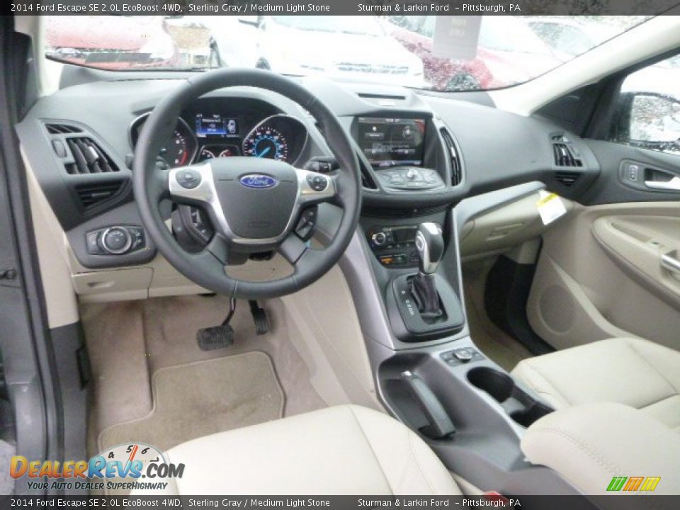2014 Ford Escape SE 2.0L EcoBoost 4WD Sterling Gray / Medium Light Stone Photo #10