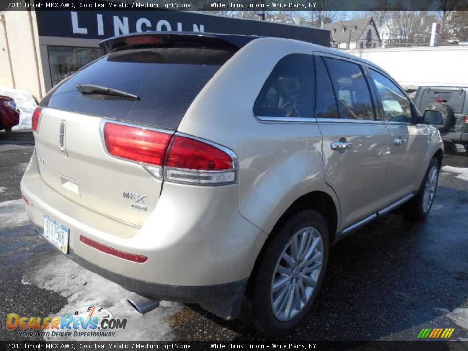 2011 Lincoln MKX AWD Gold Leaf Metallic / Medium Light Stone Photo #4