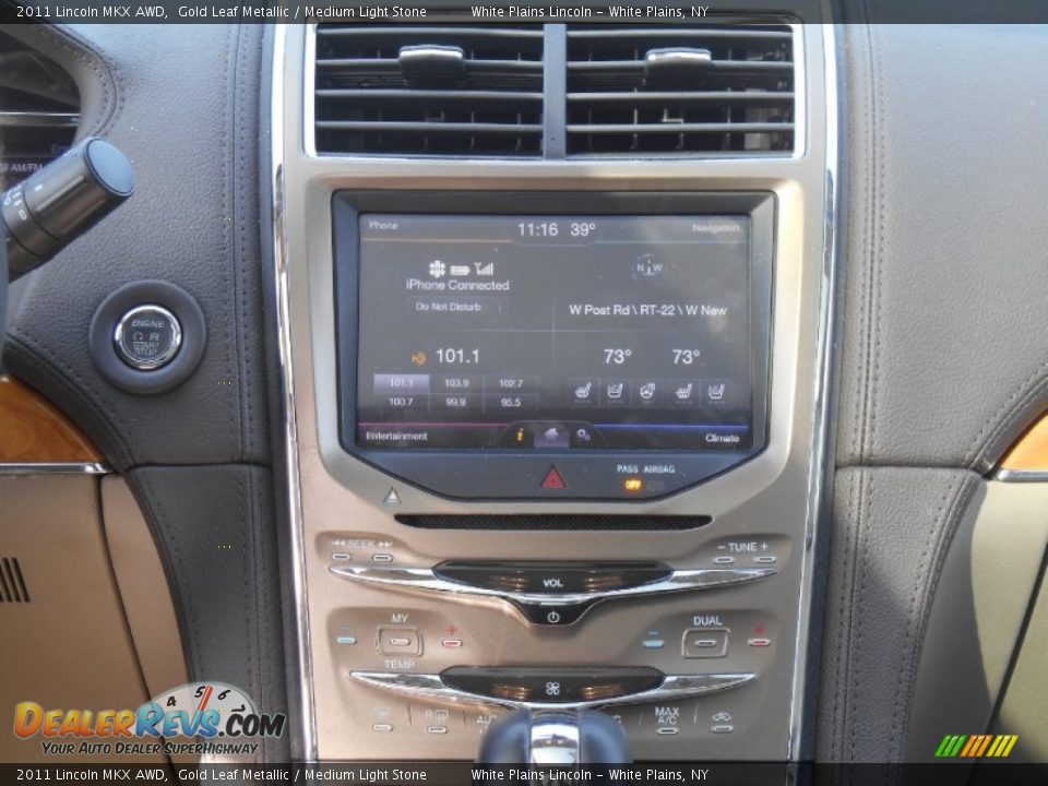 2011 Lincoln MKX AWD Gold Leaf Metallic / Medium Light Stone Photo #19