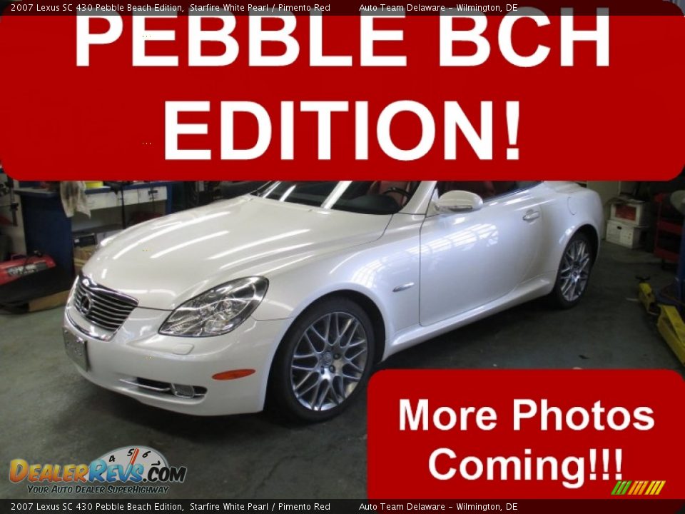 2007 Lexus SC 430 Pebble Beach Edition Starfire White Pearl / Pimento Red Photo #1