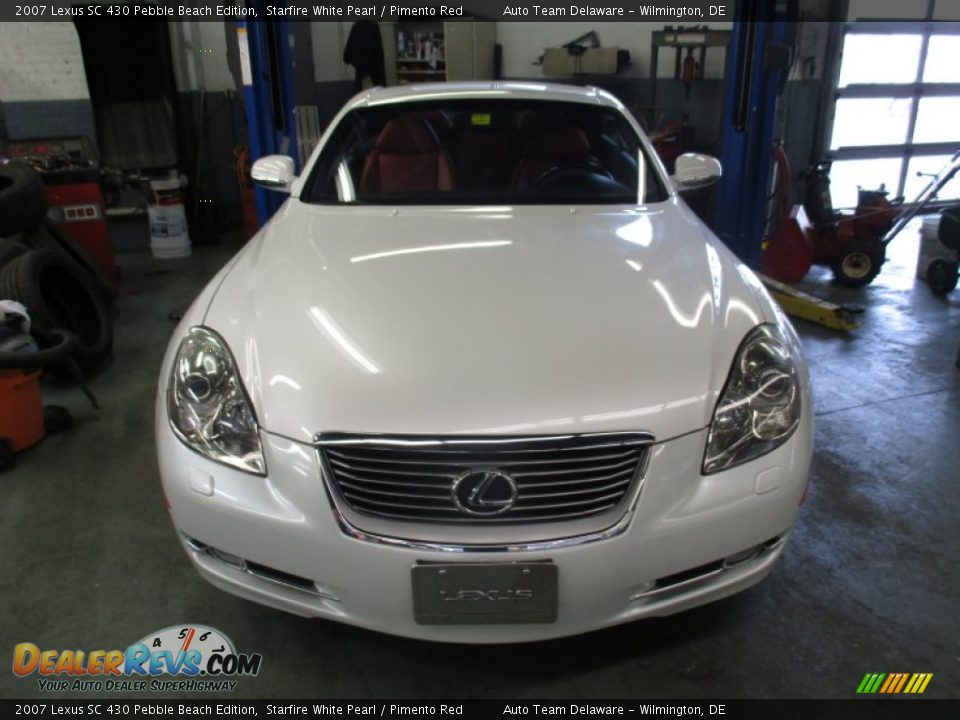 2007 Lexus SC 430 Pebble Beach Edition Starfire White Pearl / Pimento Red Photo #2
