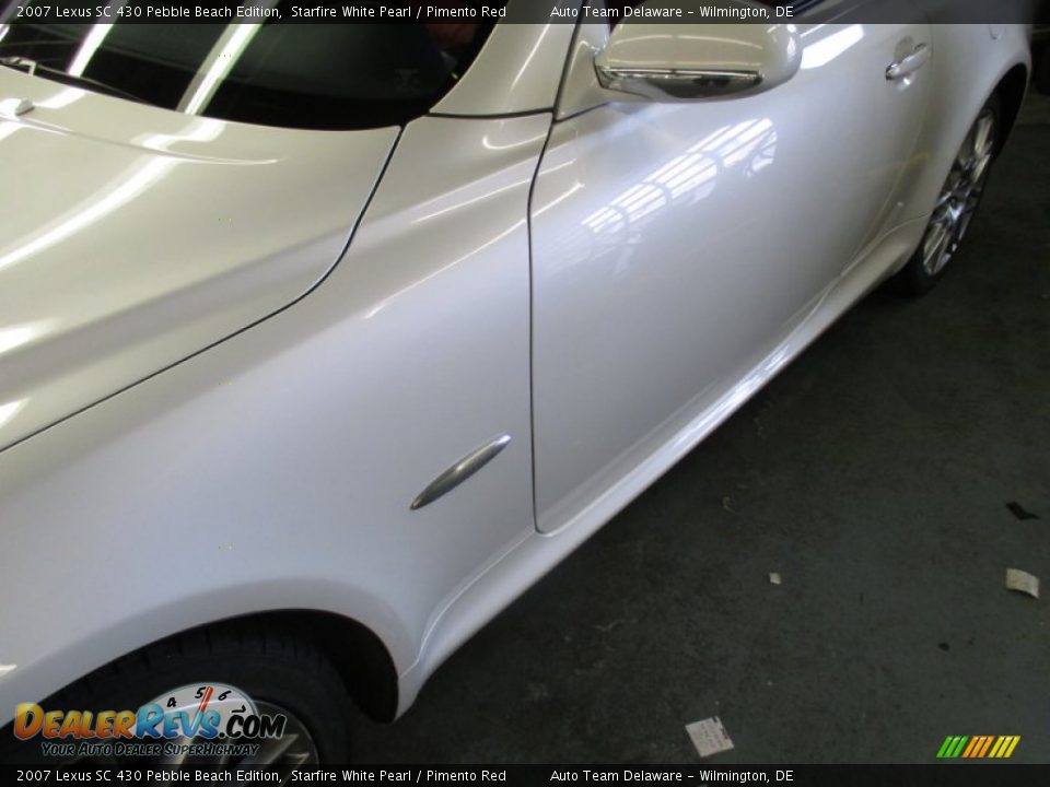 2007 Lexus SC 430 Pebble Beach Edition Starfire White Pearl / Pimento Red Photo #6