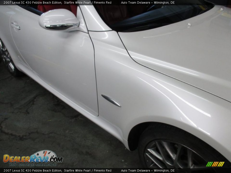 2007 Lexus SC 430 Pebble Beach Edition Starfire White Pearl / Pimento Red Photo #7