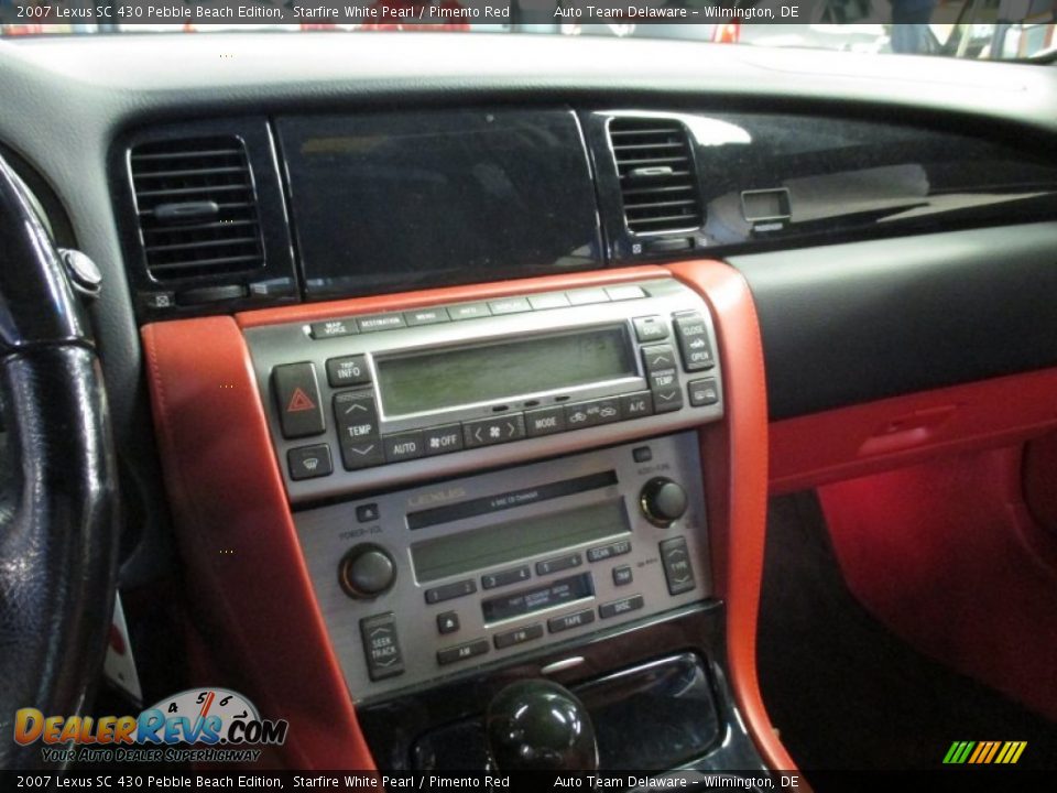 2007 Lexus SC 430 Pebble Beach Edition Starfire White Pearl / Pimento Red Photo #9