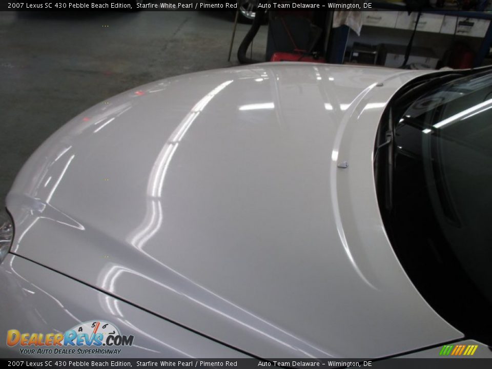 2007 Lexus SC 430 Pebble Beach Edition Starfire White Pearl / Pimento Red Photo #15