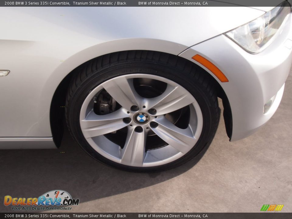 2008 BMW 3 Series 335i Convertible Titanium Silver Metallic / Black Photo #2