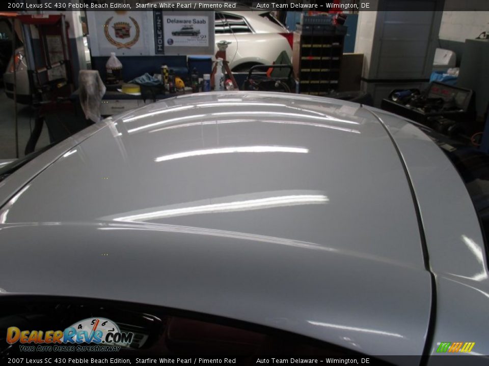 2007 Lexus SC 430 Pebble Beach Edition Starfire White Pearl / Pimento Red Photo #16