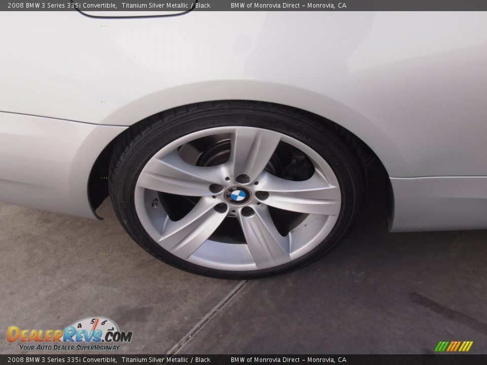 2008 BMW 3 Series 335i Convertible Titanium Silver Metallic / Black Photo #3