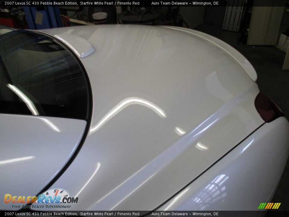 2007 Lexus SC 430 Pebble Beach Edition Starfire White Pearl / Pimento Red Photo #17