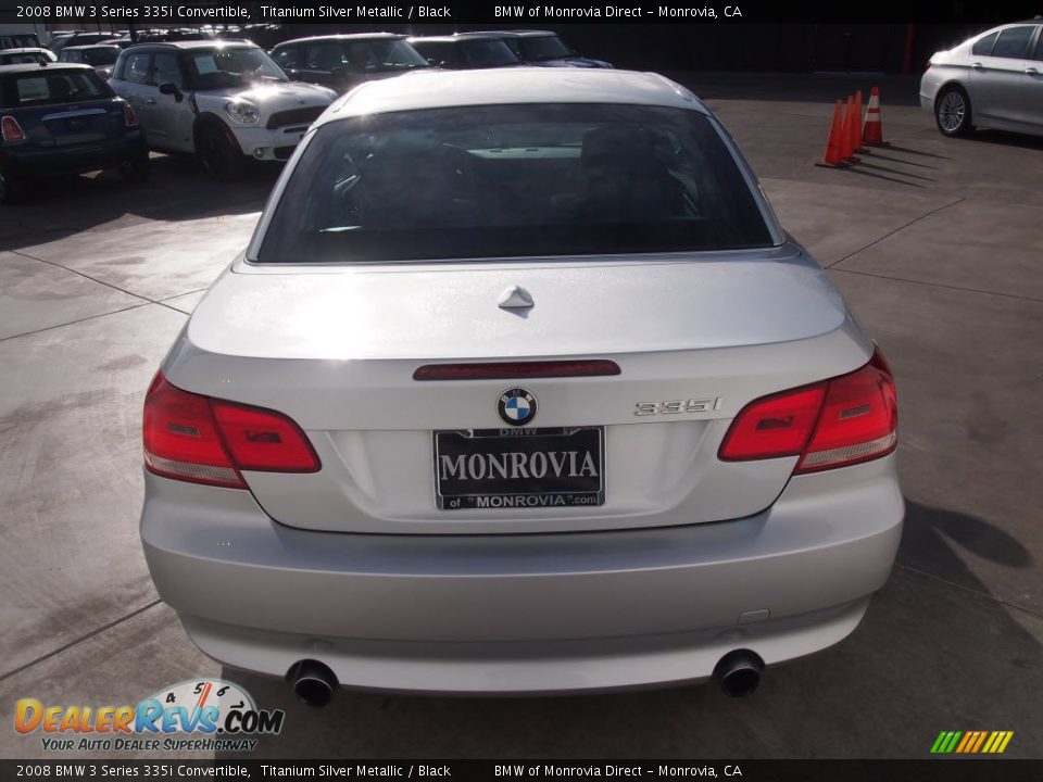 2008 BMW 3 Series 335i Convertible Titanium Silver Metallic / Black Photo #4