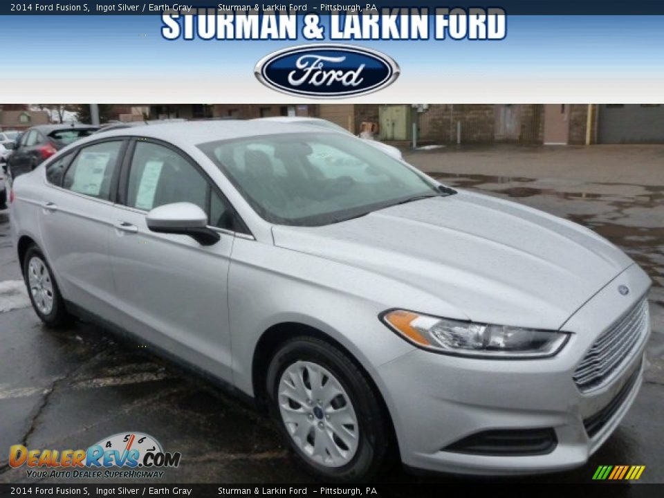 2014 Ford Fusion S Ingot Silver / Earth Gray Photo #1