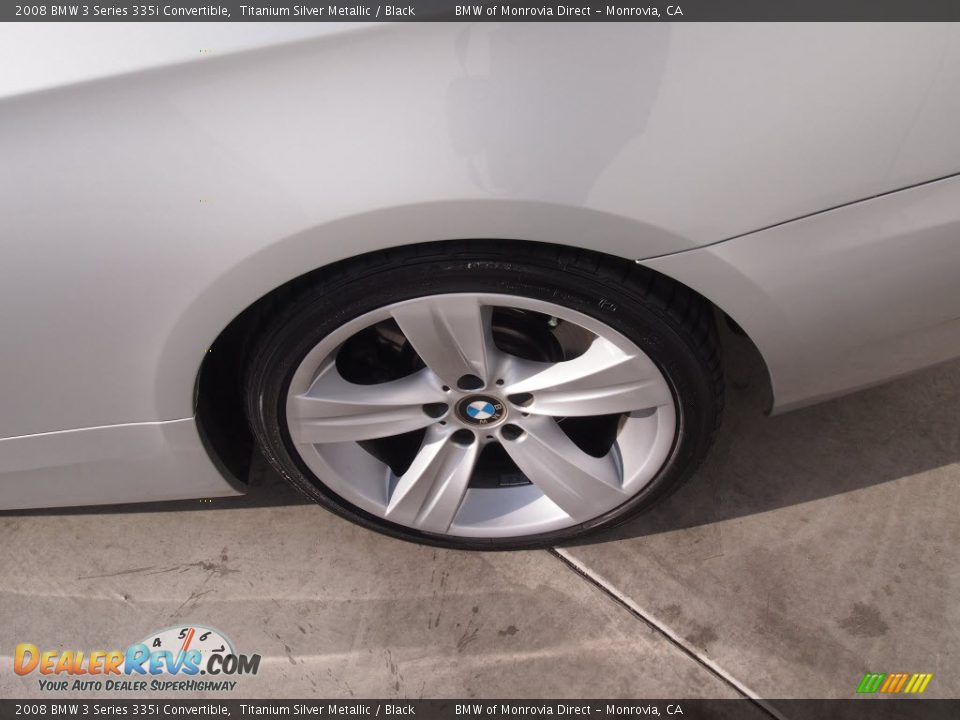 2008 BMW 3 Series 335i Convertible Titanium Silver Metallic / Black Photo #5