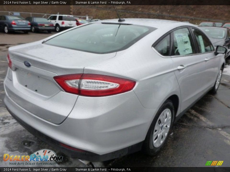 2014 Ford Fusion S Ingot Silver / Earth Gray Photo #2