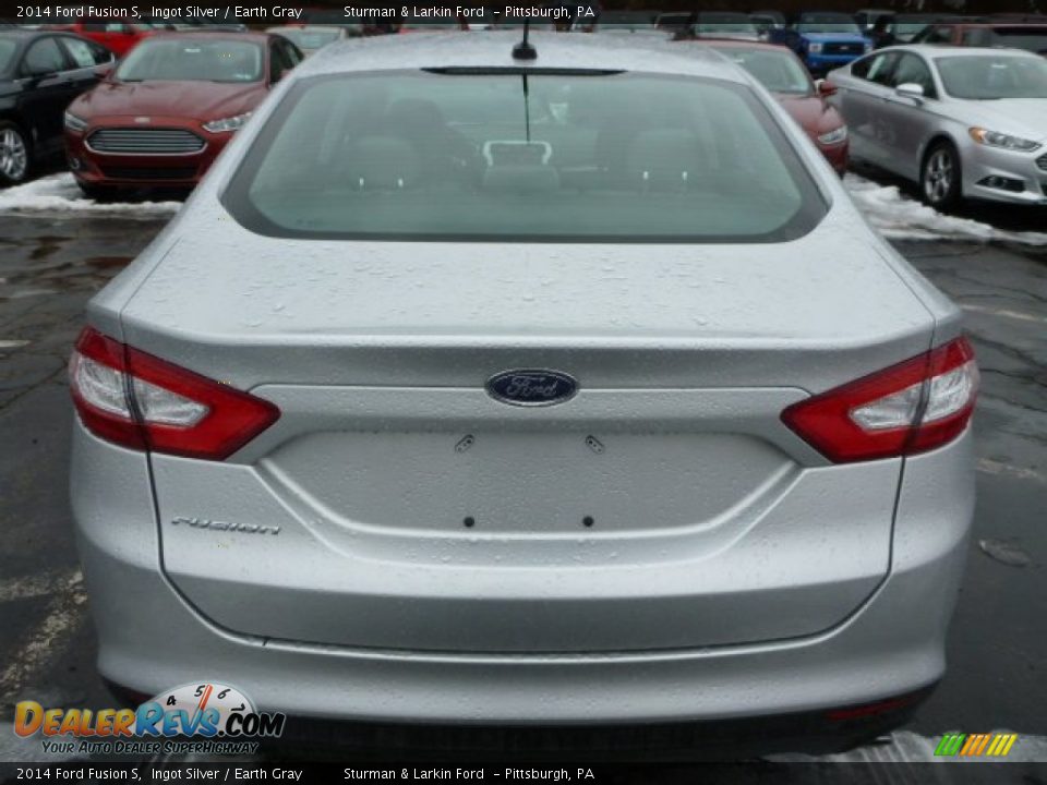 2014 Ford Fusion S Ingot Silver / Earth Gray Photo #3