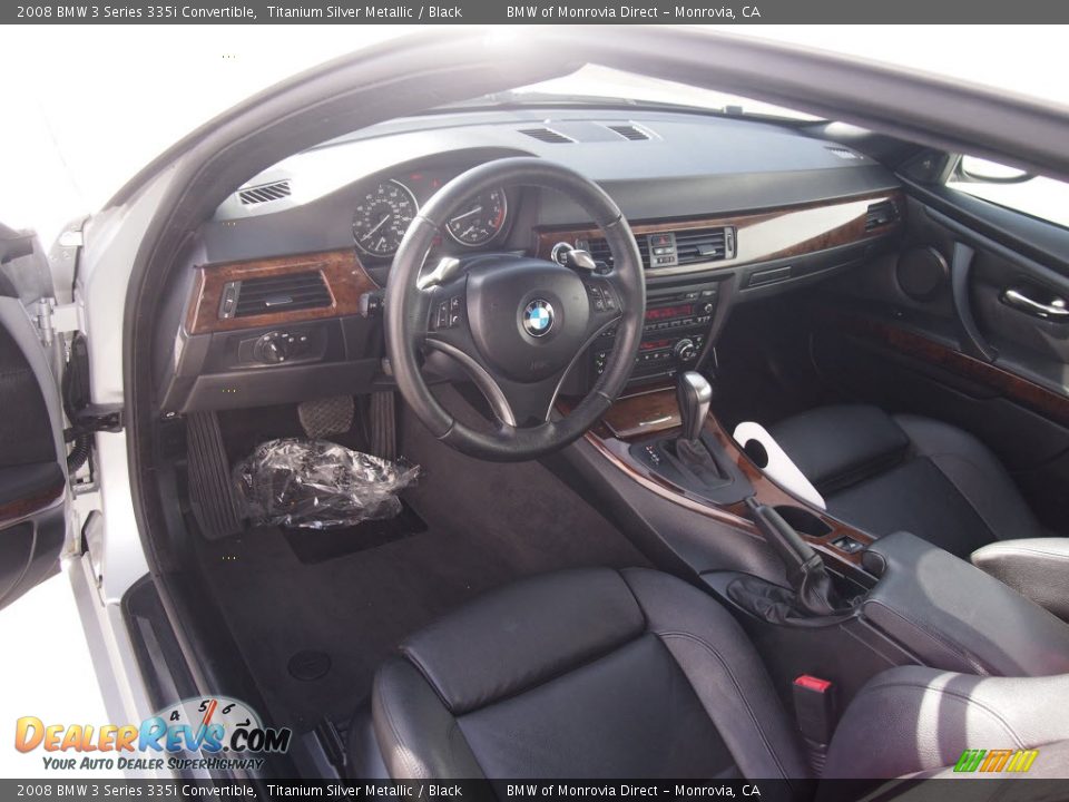 2008 BMW 3 Series 335i Convertible Titanium Silver Metallic / Black Photo #7