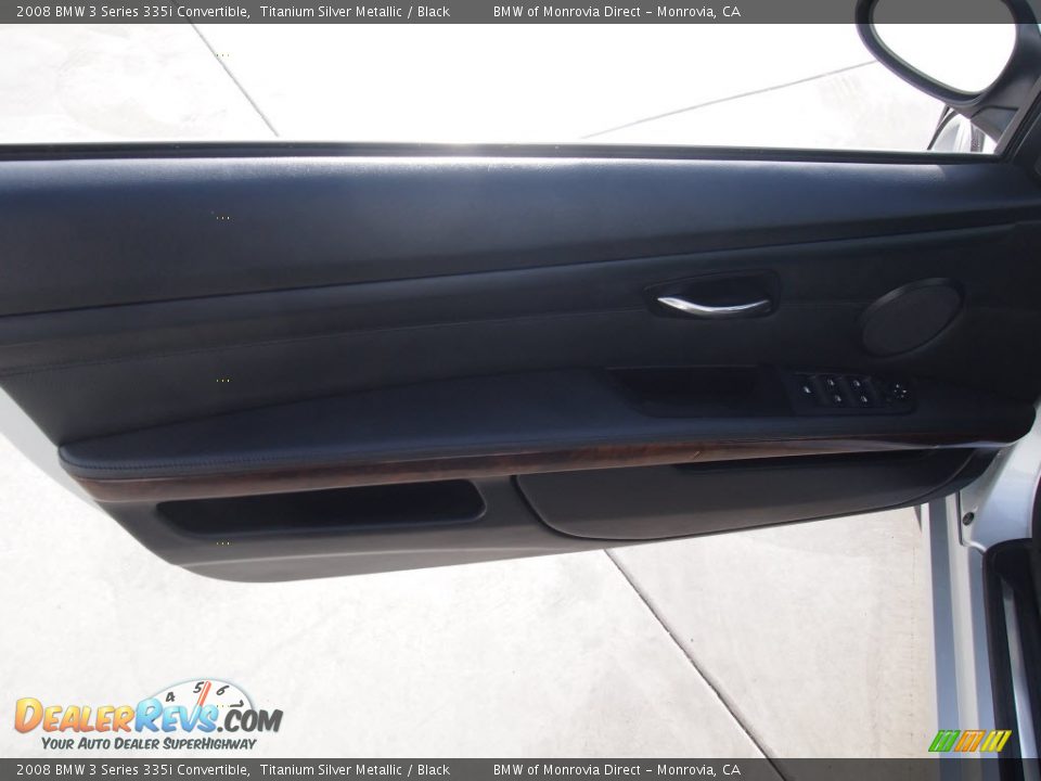 2008 BMW 3 Series 335i Convertible Titanium Silver Metallic / Black Photo #8