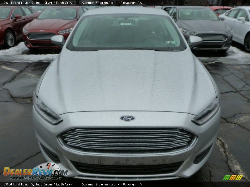 2014 Ford Fusion S Ingot Silver / Earth Gray Photo #6
