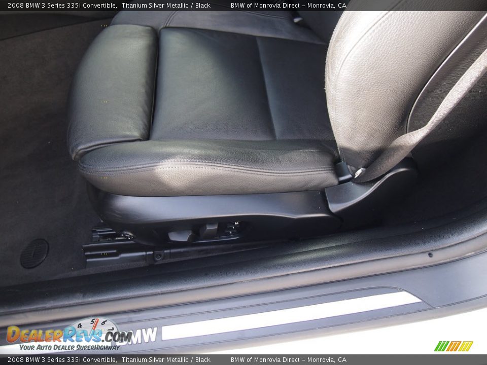 2008 BMW 3 Series 335i Convertible Titanium Silver Metallic / Black Photo #10
