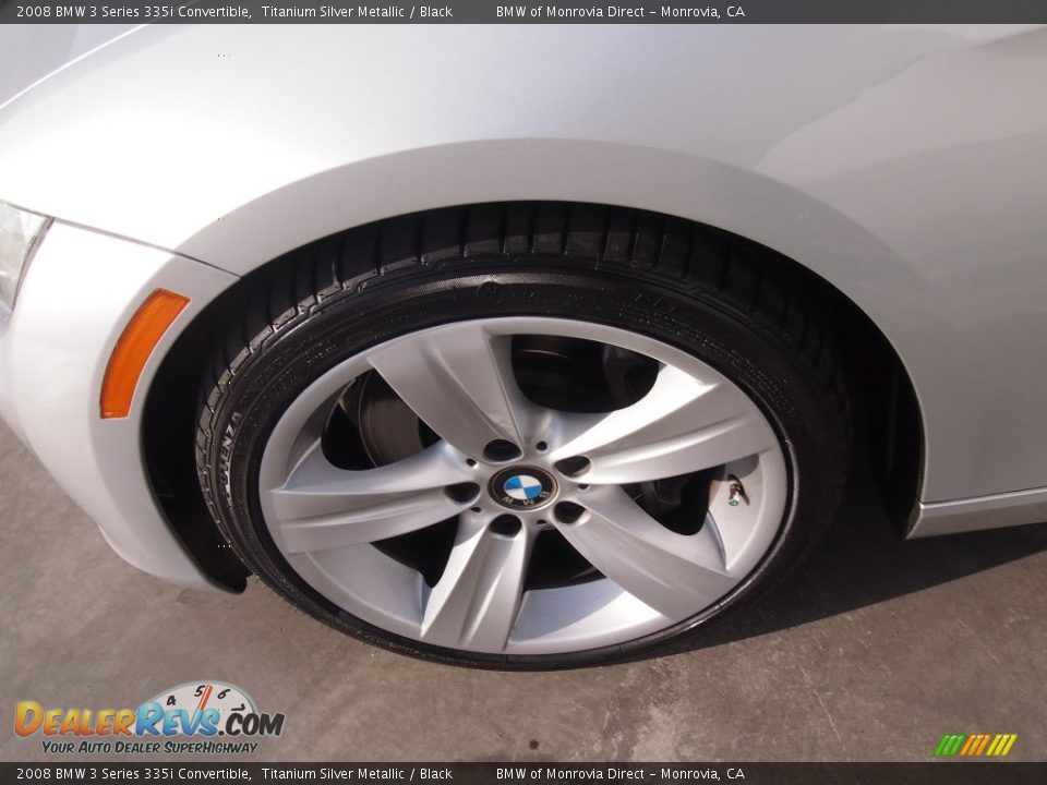 2008 BMW 3 Series 335i Convertible Titanium Silver Metallic / Black Photo #11
