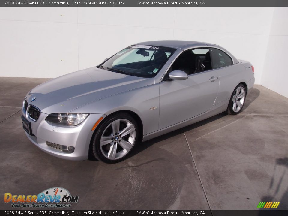 2008 BMW 3 Series 335i Convertible Titanium Silver Metallic / Black Photo #12