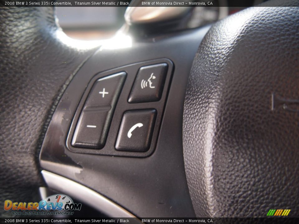 2008 BMW 3 Series 335i Convertible Titanium Silver Metallic / Black Photo #17