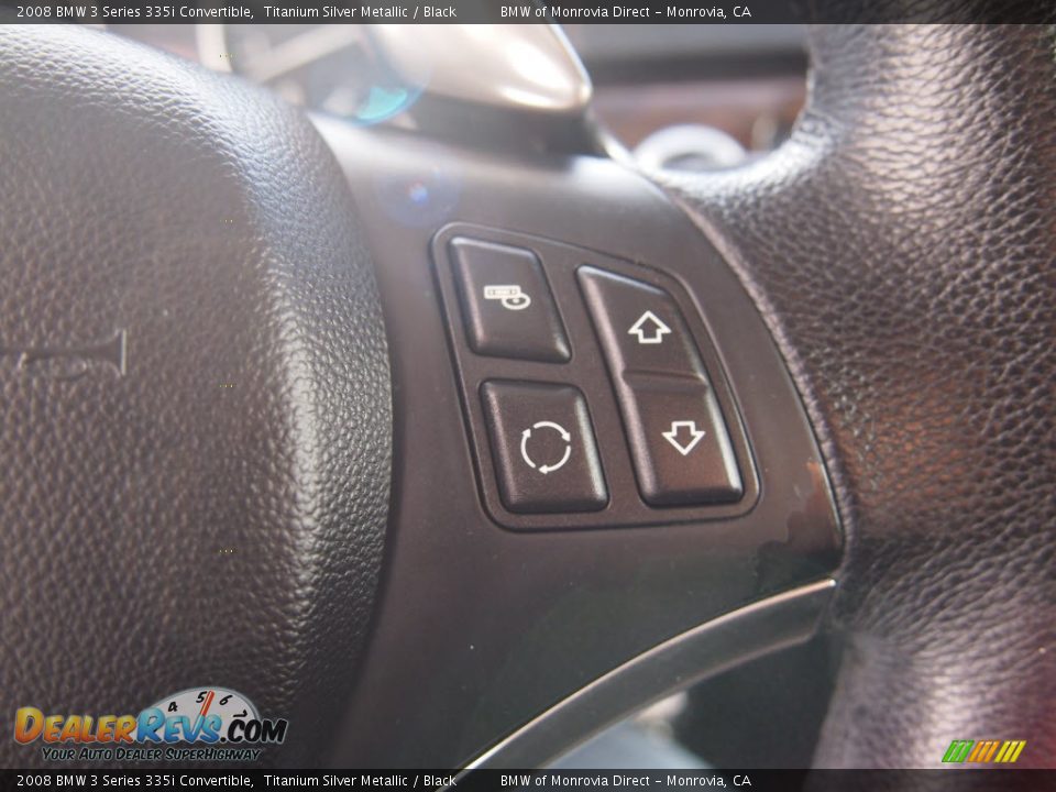 2008 BMW 3 Series 335i Convertible Titanium Silver Metallic / Black Photo #18