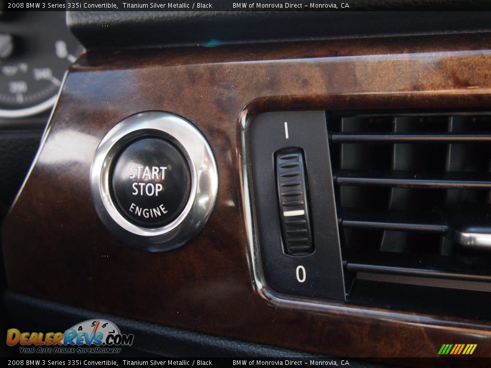 2008 BMW 3 Series 335i Convertible Titanium Silver Metallic / Black Photo #19