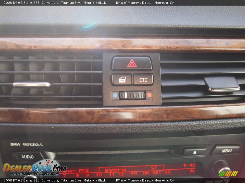 2008 BMW 3 Series 335i Convertible Titanium Silver Metallic / Black Photo #21