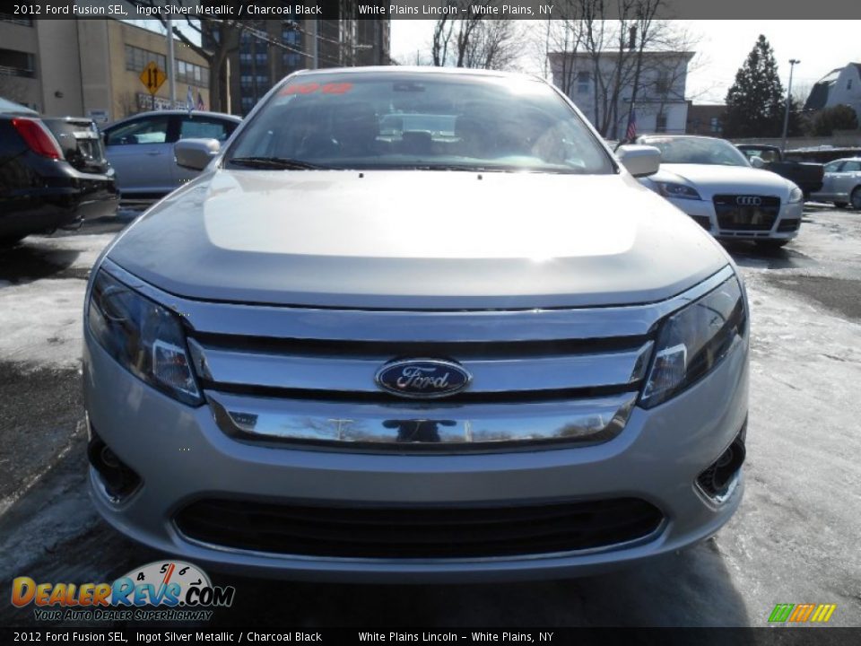 2012 Ford Fusion SEL Ingot Silver Metallic / Charcoal Black Photo #2