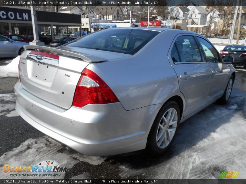 2012 Ford Fusion SEL Ingot Silver Metallic / Charcoal Black Photo #4