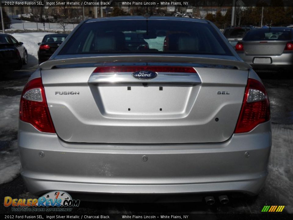 2012 Ford Fusion SEL Ingot Silver Metallic / Charcoal Black Photo #5