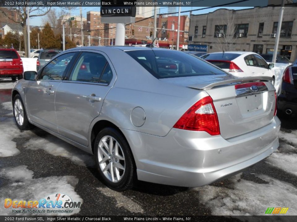 2012 Ford Fusion SEL Ingot Silver Metallic / Charcoal Black Photo #6