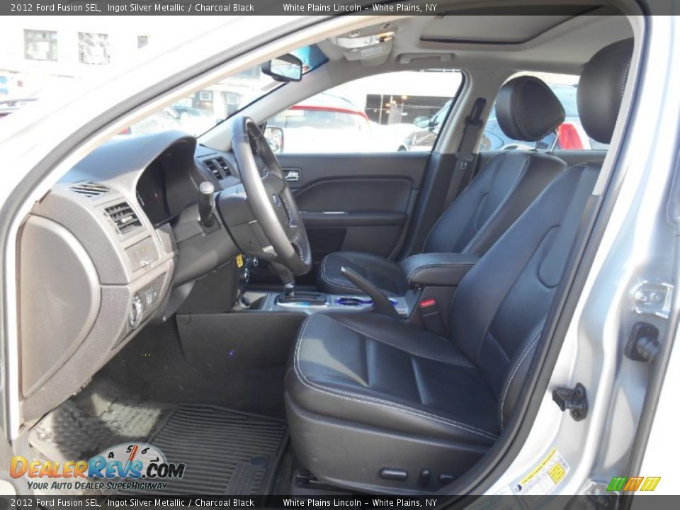 2012 Ford Fusion SEL Ingot Silver Metallic / Charcoal Black Photo #14