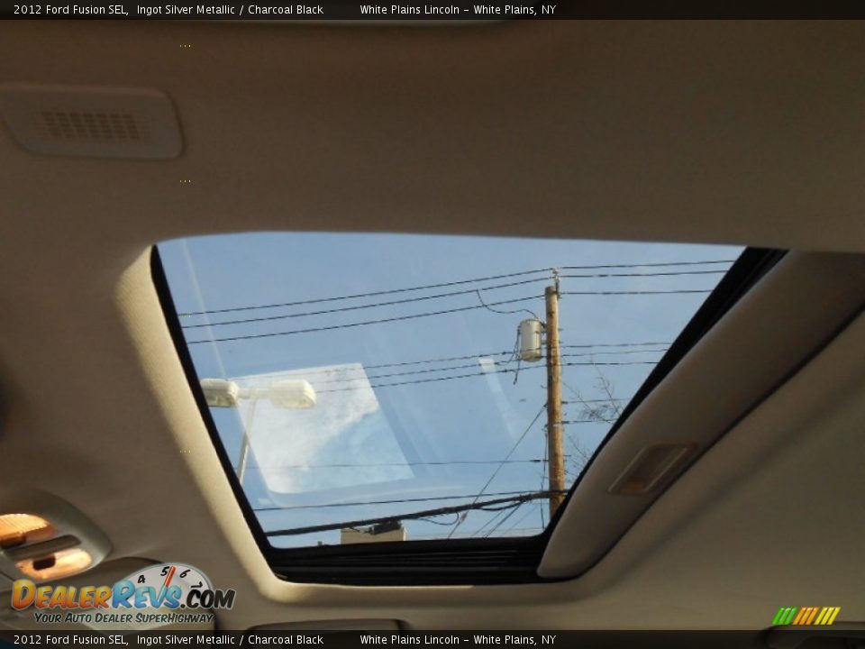 2012 Ford Fusion SEL Ingot Silver Metallic / Charcoal Black Photo #15
