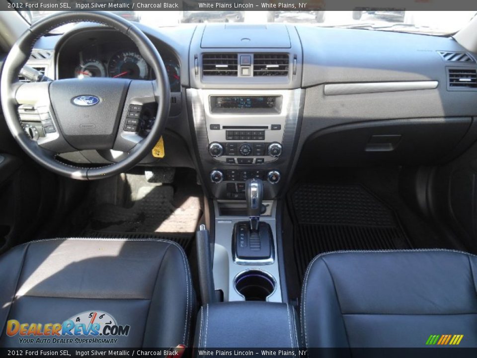 2012 Ford Fusion SEL Ingot Silver Metallic / Charcoal Black Photo #16