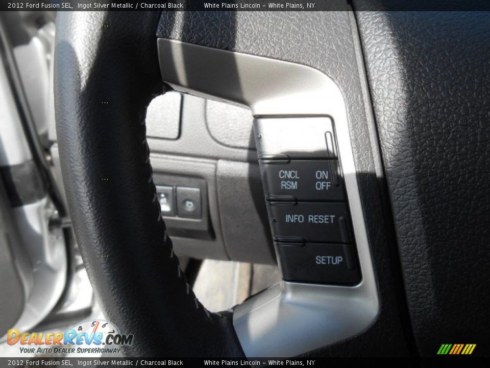 2012 Ford Fusion SEL Ingot Silver Metallic / Charcoal Black Photo #18