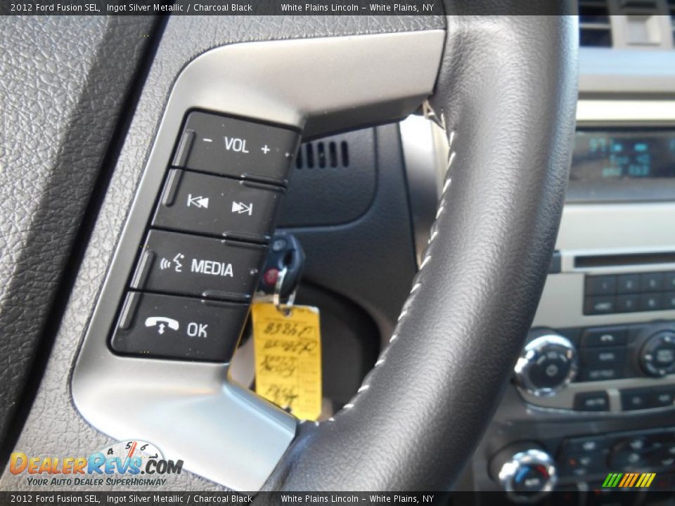 2012 Ford Fusion SEL Ingot Silver Metallic / Charcoal Black Photo #19