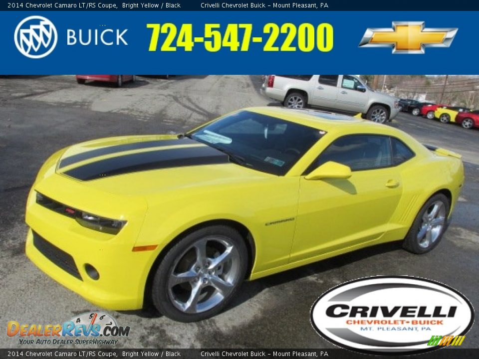 2014 Chevrolet Camaro LT/RS Coupe Bright Yellow / Black Photo #1