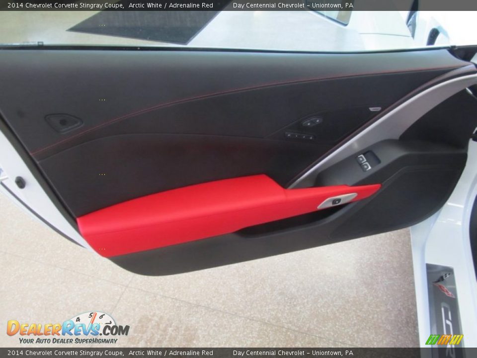 2014 Chevrolet Corvette Stingray Coupe Arctic White / Adrenaline Red Photo #11