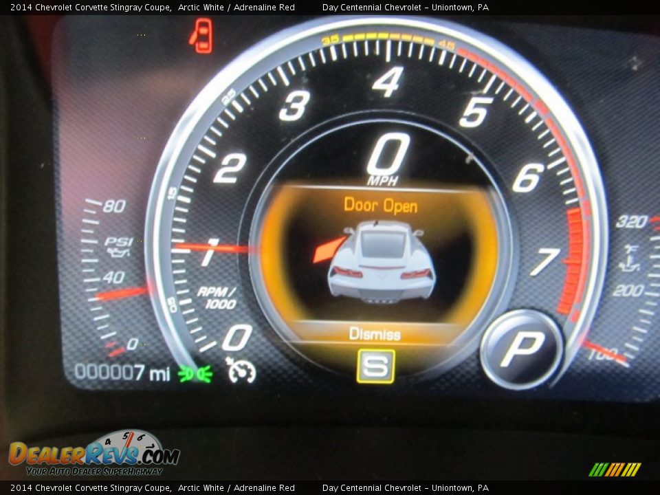 2014 Chevrolet Corvette Stingray Coupe Arctic White / Adrenaline Red Photo #20