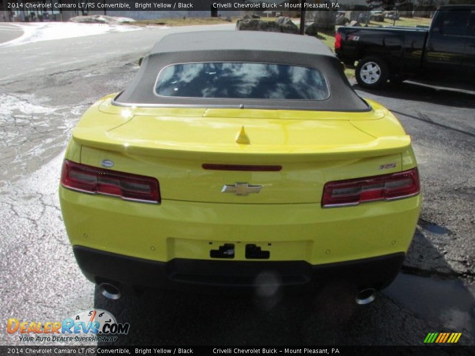 2014 Chevrolet Camaro LT/RS Convertible Bright Yellow / Black Photo #7