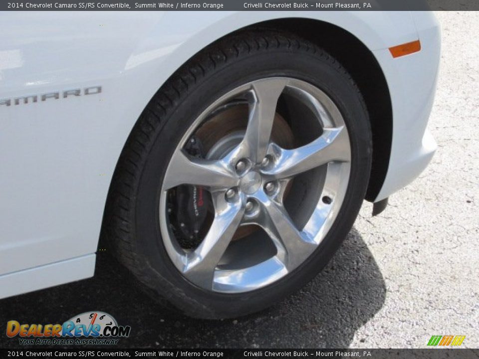 2014 Chevrolet Camaro SS/RS Convertible Summit White / Inferno Orange Photo #5