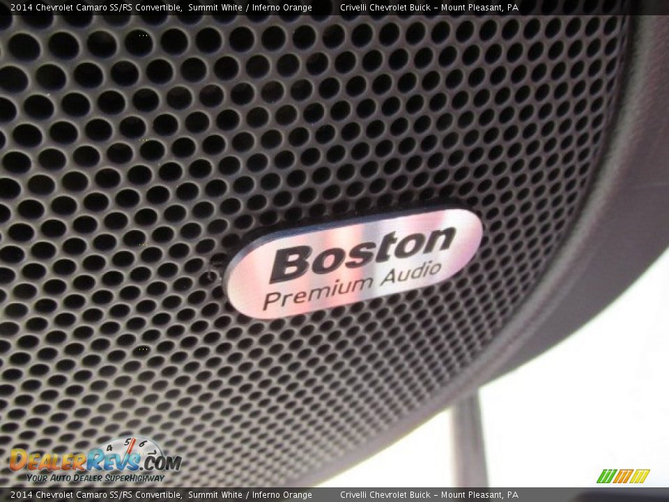 2014 Chevrolet Camaro SS/RS Convertible Summit White / Inferno Orange Photo #9