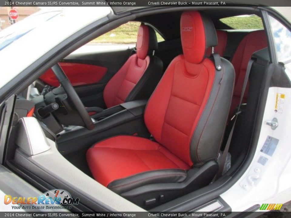 Front Seat of 2014 Chevrolet Camaro SS/RS Convertible Photo #11