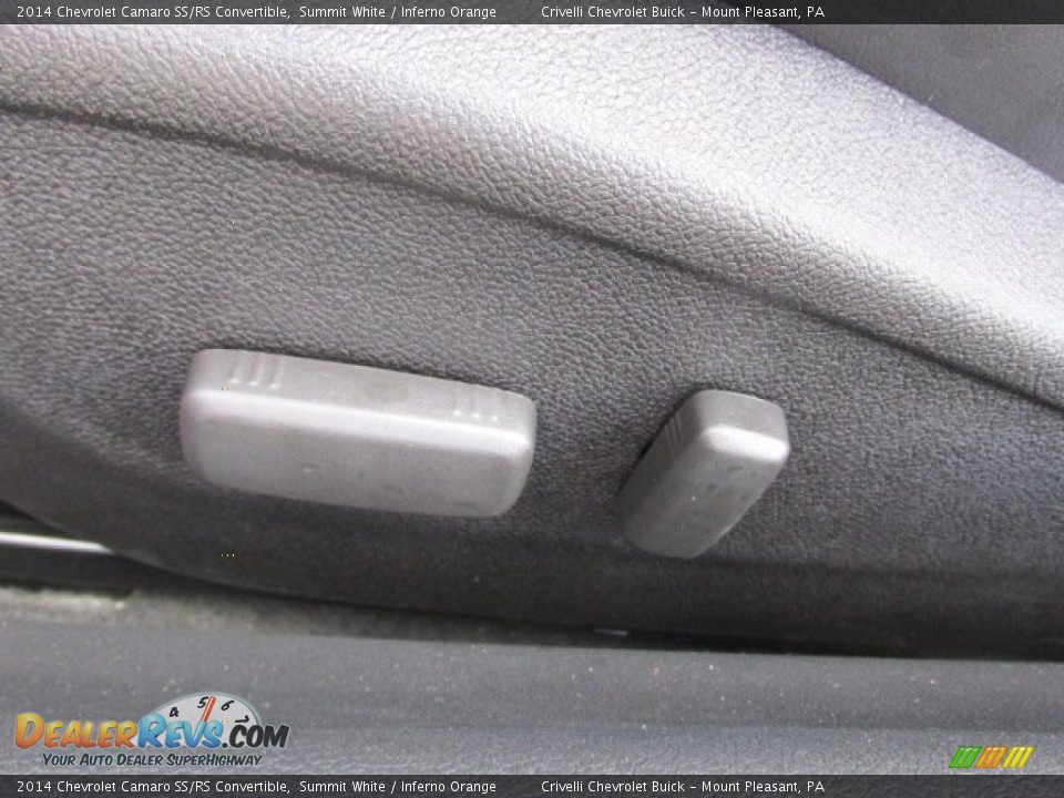 2014 Chevrolet Camaro SS/RS Convertible Summit White / Inferno Orange Photo #12