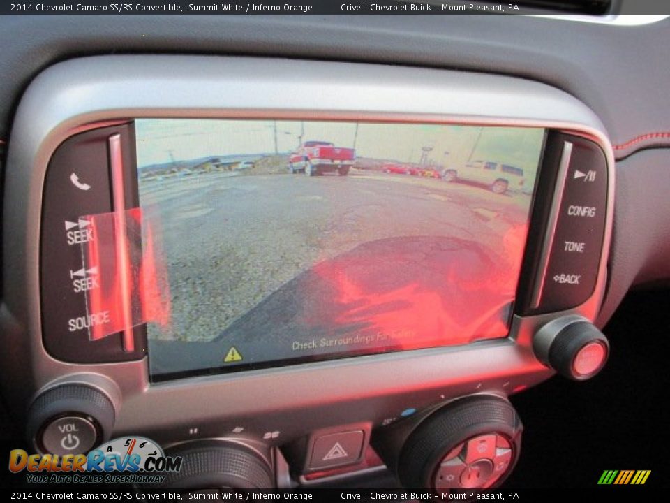 2014 Chevrolet Camaro SS/RS Convertible Summit White / Inferno Orange Photo #16